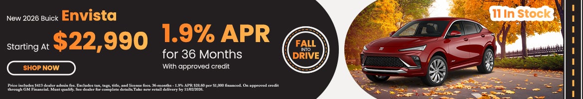 Starting at $22,990 or 1.9% APR